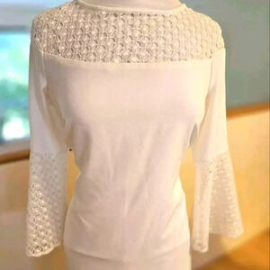 New W Tags Lauren Ralph Lauren Crochet Lace Detail Lined Sheath Dress Size 12